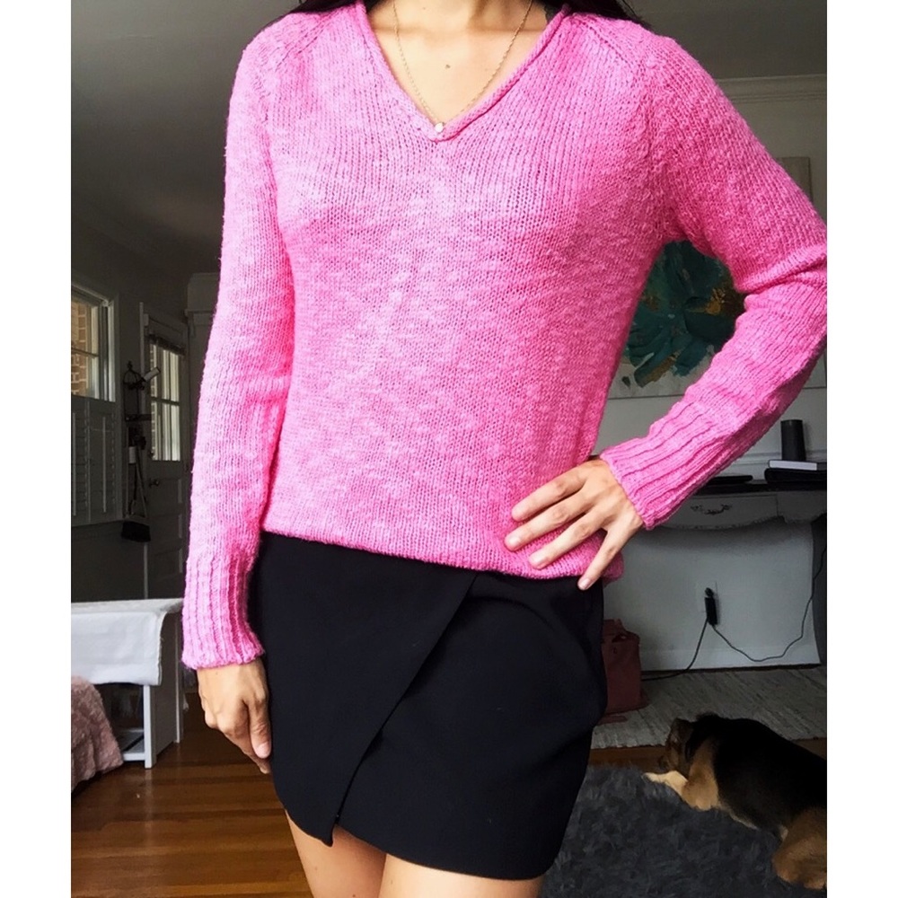 Chaps Pink Long Sleeved Sweater